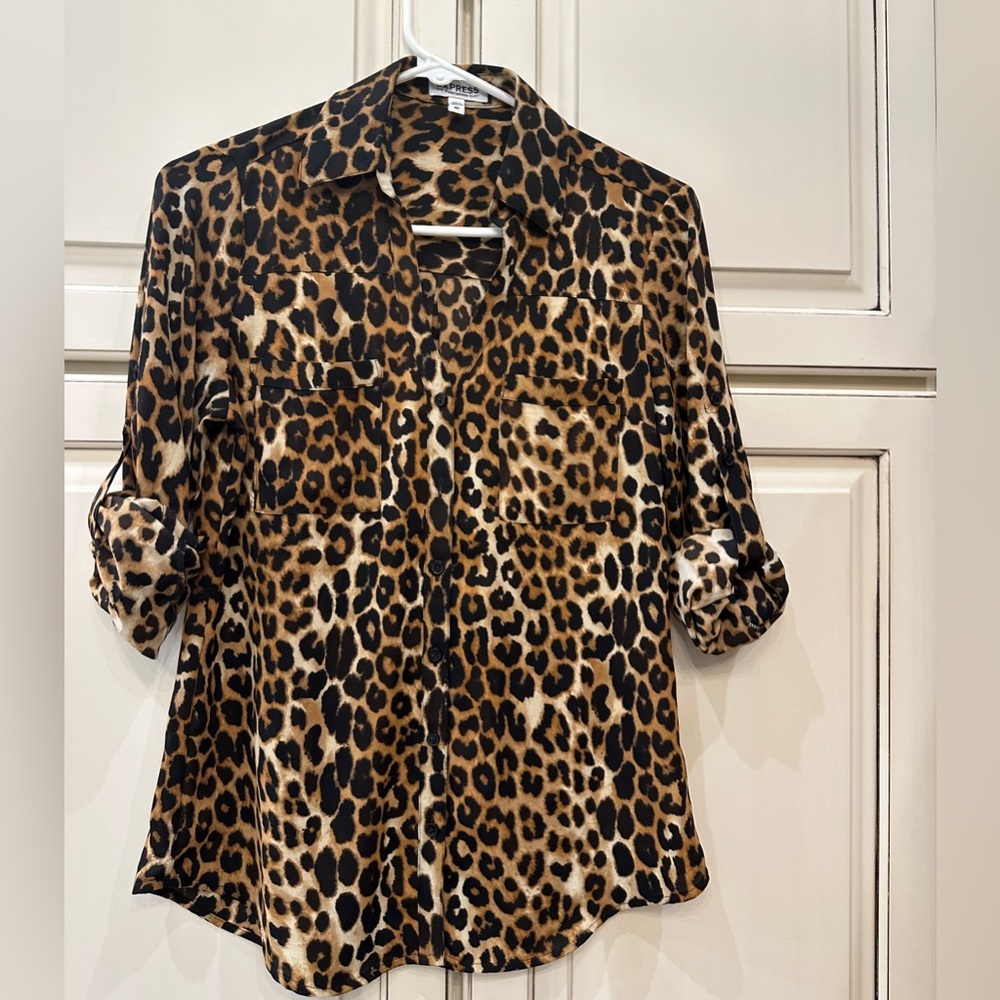 Leopard Print Women's Top - Picture 1 of 5